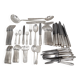 Share Art Deco cutlery set of 79 pieces, knives, silver-plated metal.