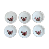 Set of 6 hollow plates Sarreguemines décor Richemond