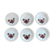 Set of 6 hollow plates Sarreguemines décor Richemond