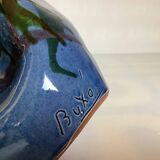 Iridescent modernist vase by Thomas Buxo