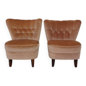 Mohair Club Chairs from