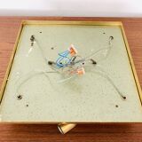 Glass Flush Chandelier by Ernest Palme