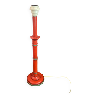 Bamboo-style wooden lamp