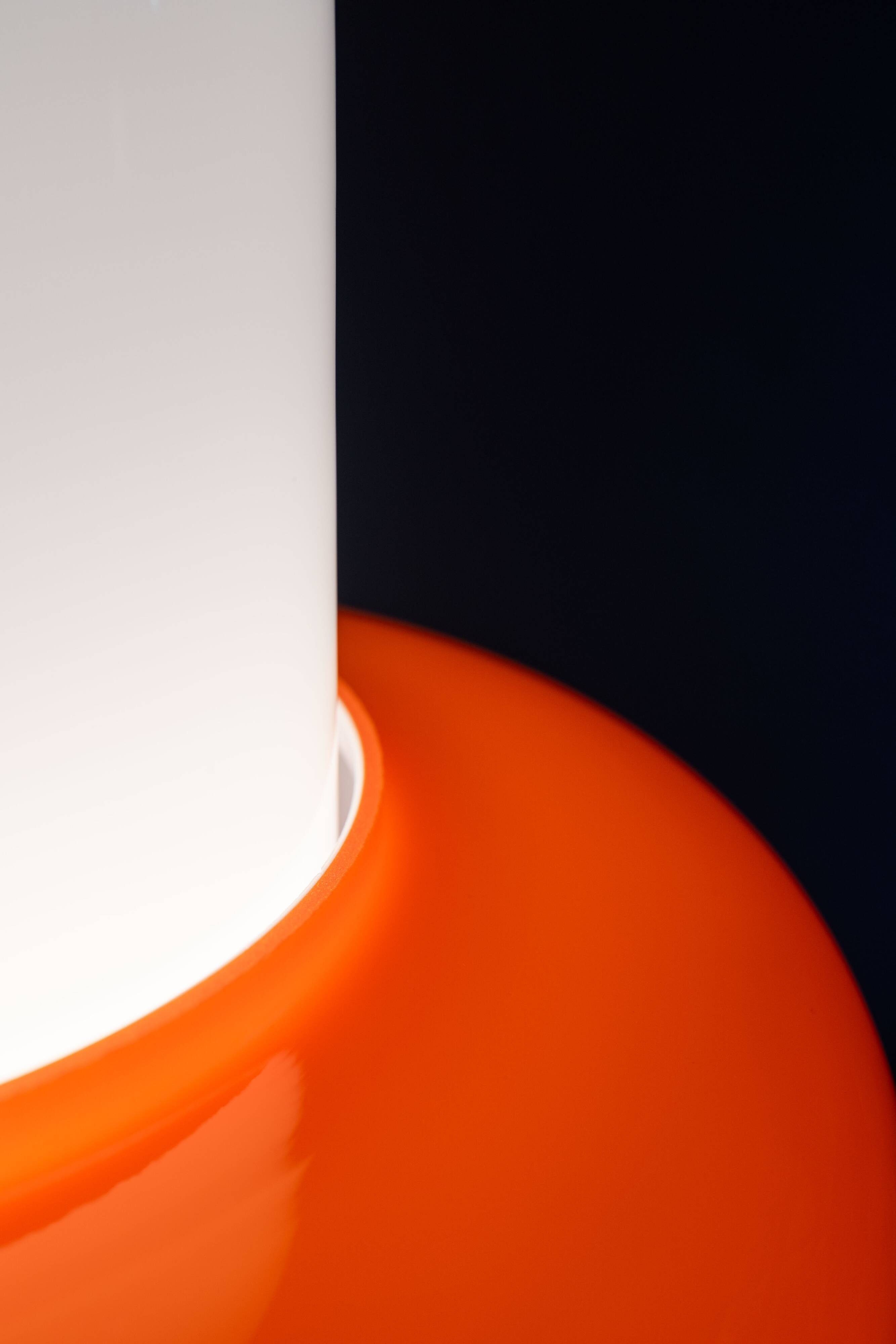 Vintage Czechoslovak Hanging Glass Lamp By Osvětlovací Sklo, 1970s