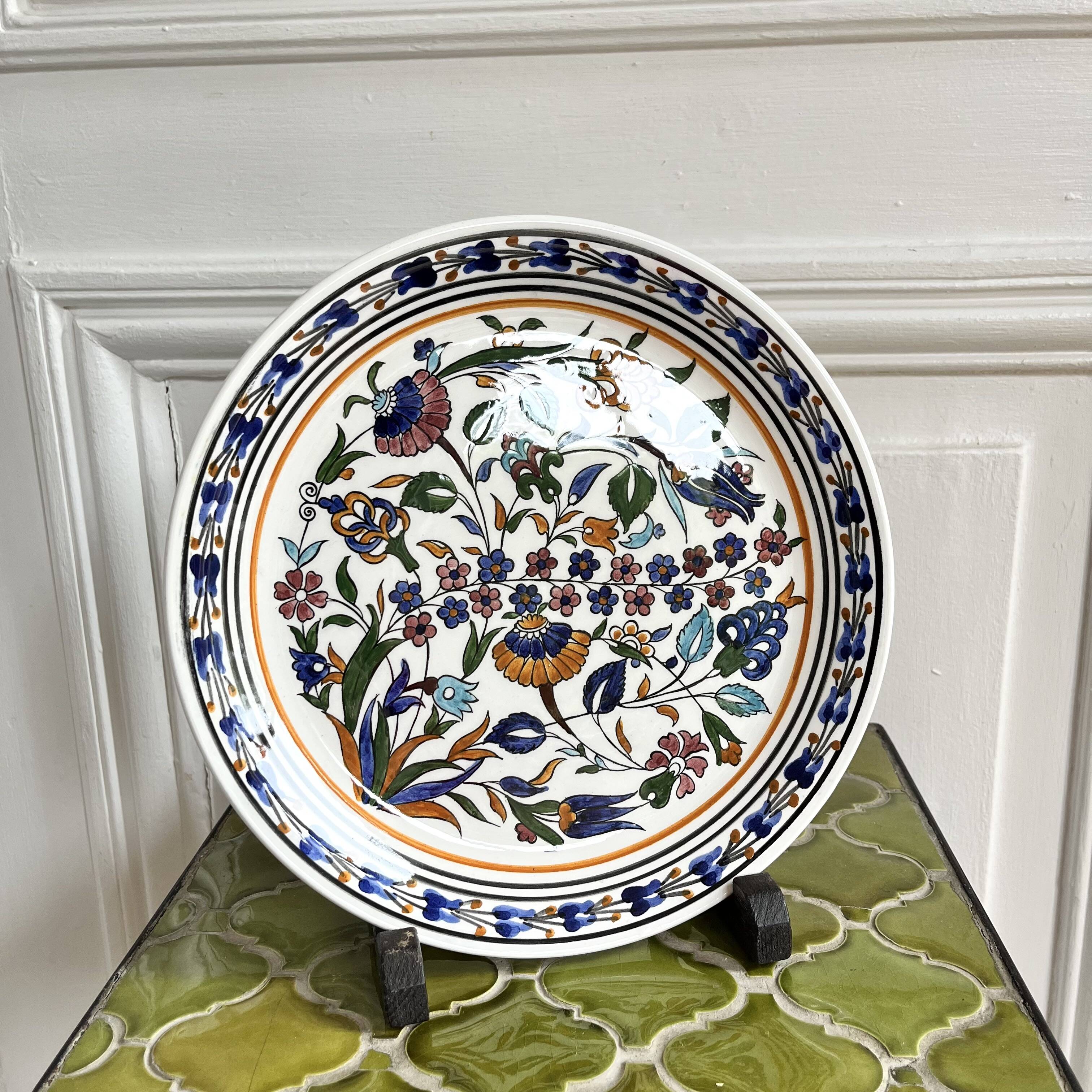 Decorative ceramic plate