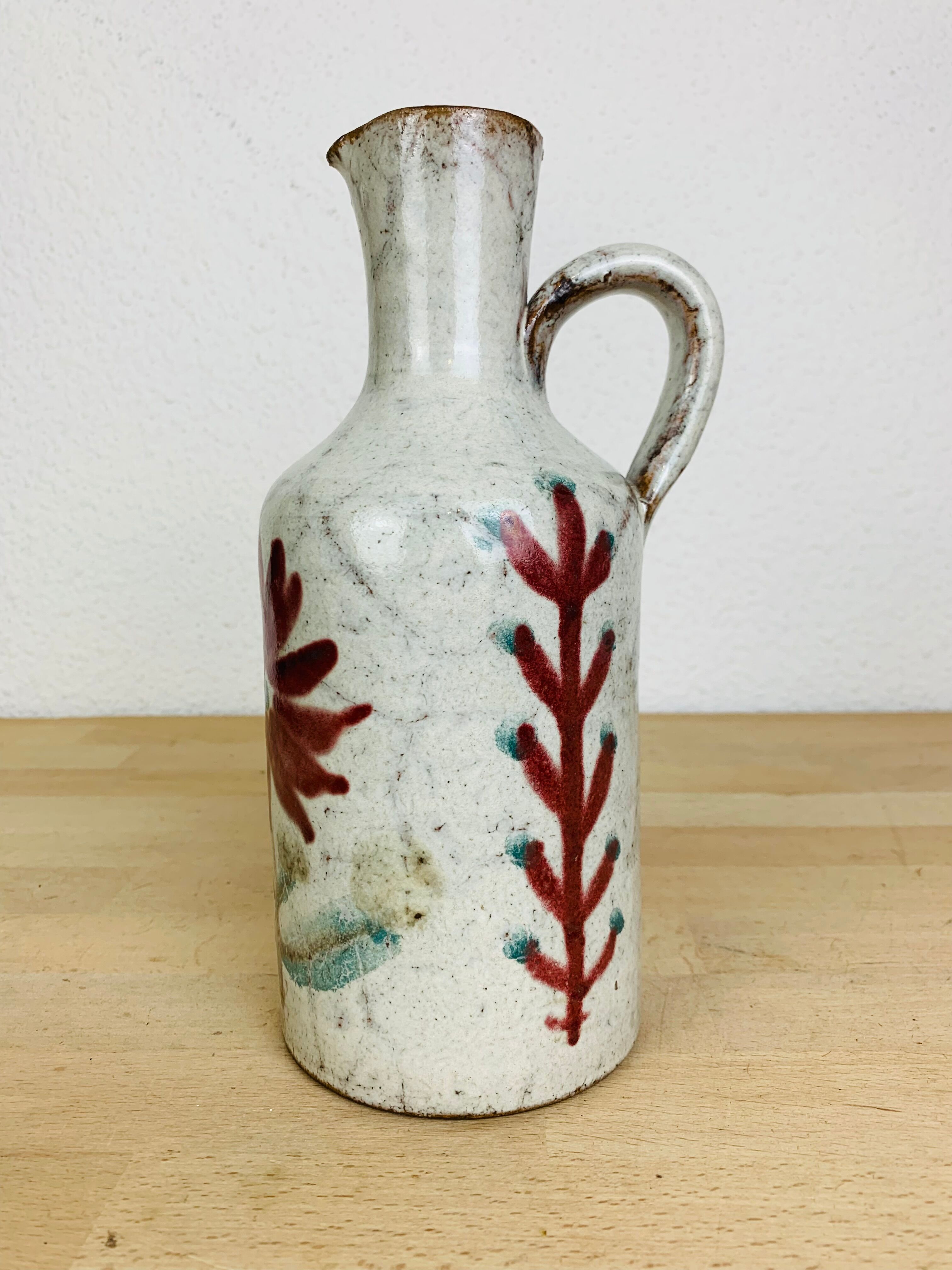 Ceramic pitcher by Gustave Raynaud Atelier le Murier