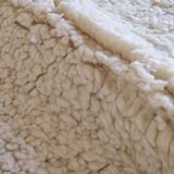 White and Pink Beni Ouarain Rug - 252 x 176 cm