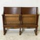 Banquette de cinéma en bois 1930