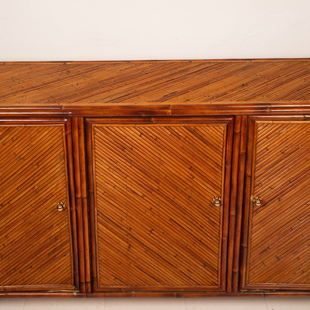 Vivai del Sud rattan sideboard, 1970