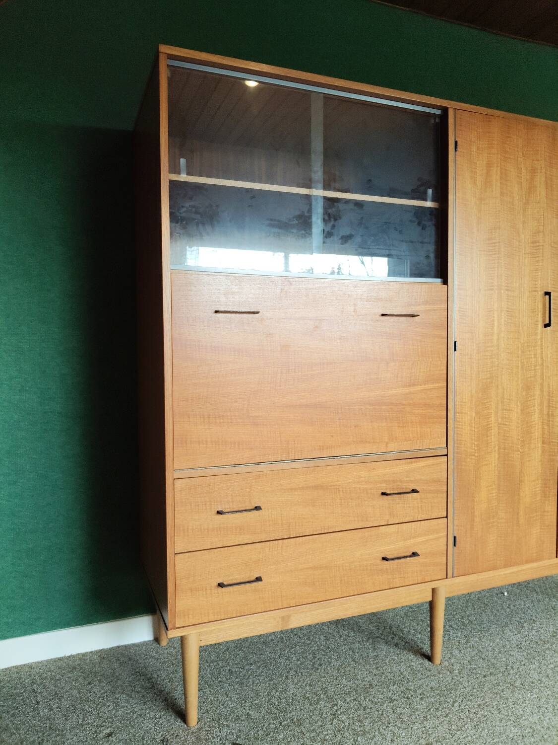 Vintage secretary wardrobe – mid-century Scandinavian style