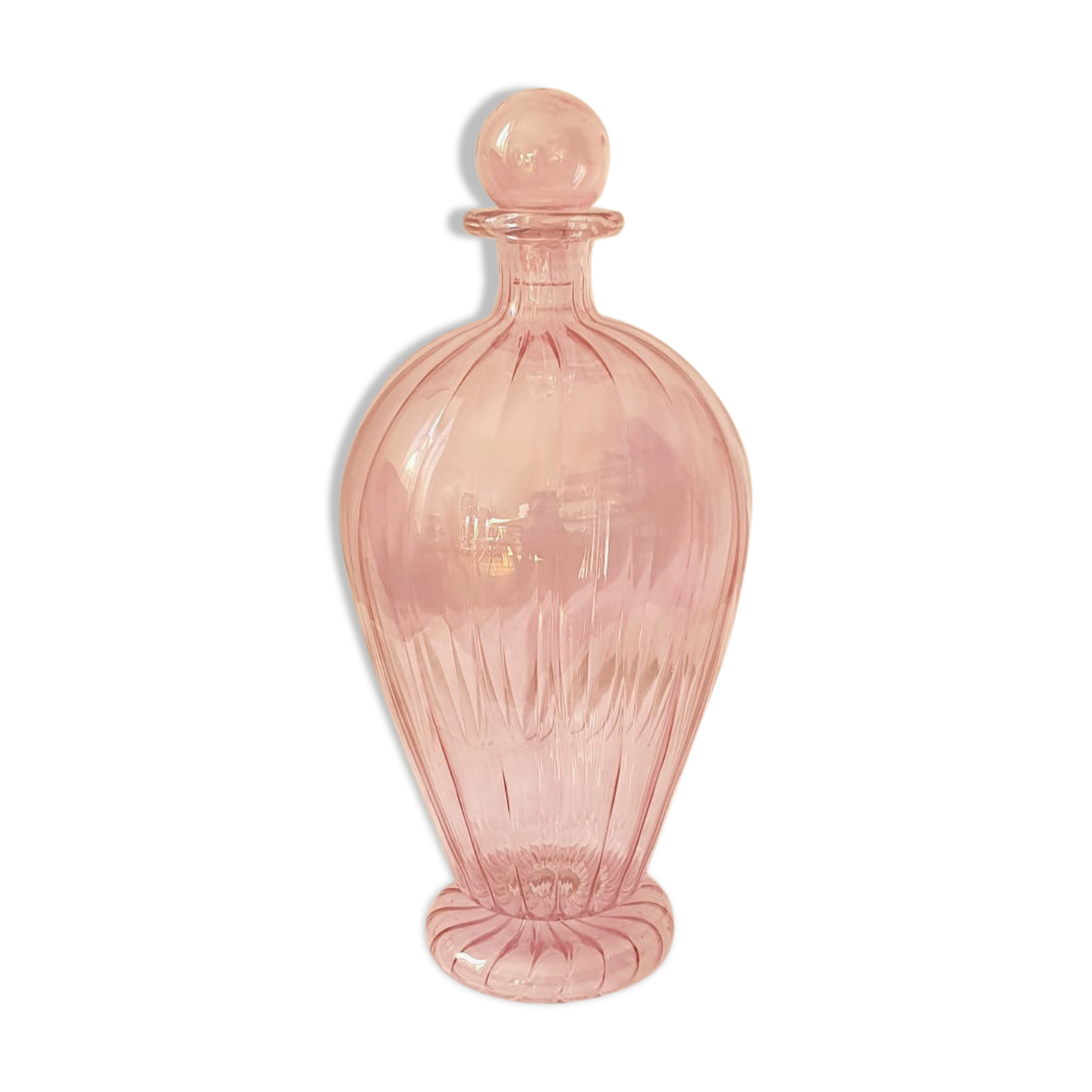 Carafe fiole égyptienne en verre soufflé