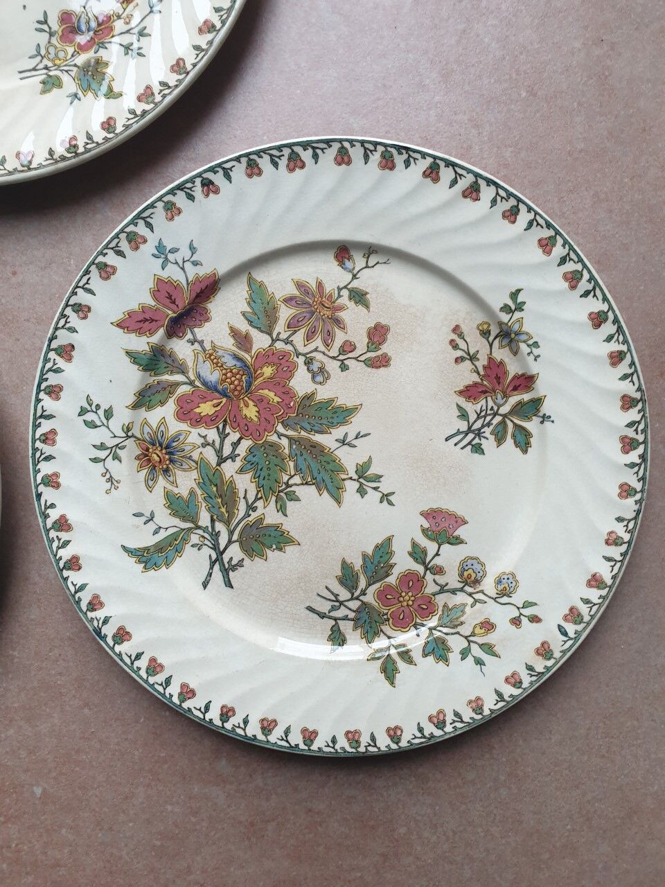 Plates Sarreguemines model "Madras"