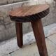 Wooden tripod stool