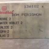 Baccarat Dom Perignon glasses