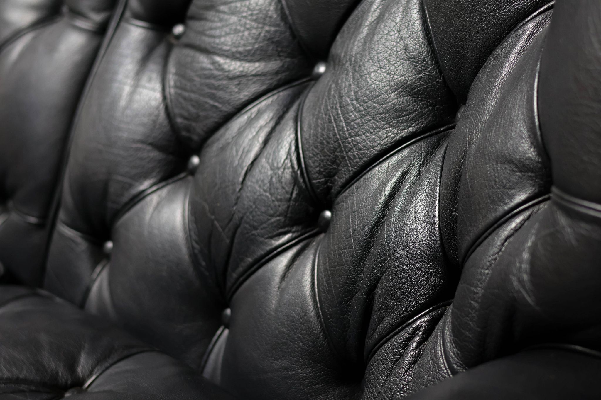Three-seater sofa "Jupiter" in black leather by Arne Norell, Sweden, 1960.