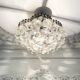 Vintage crystal ceiling light decorated with leaves and clusters – Spain year
