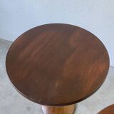 Pair of art deco oak side tables
