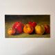 Authentic still life with apples circa 1959, oil painting