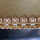 Vintage golden fabric lampshade