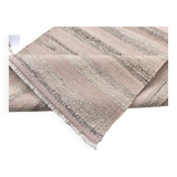 pink brown wool runner rug, Turkish vintage runner kilim  67x293 cm