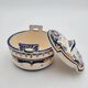 Pot avec couvercle en Porcelaine de Rouen