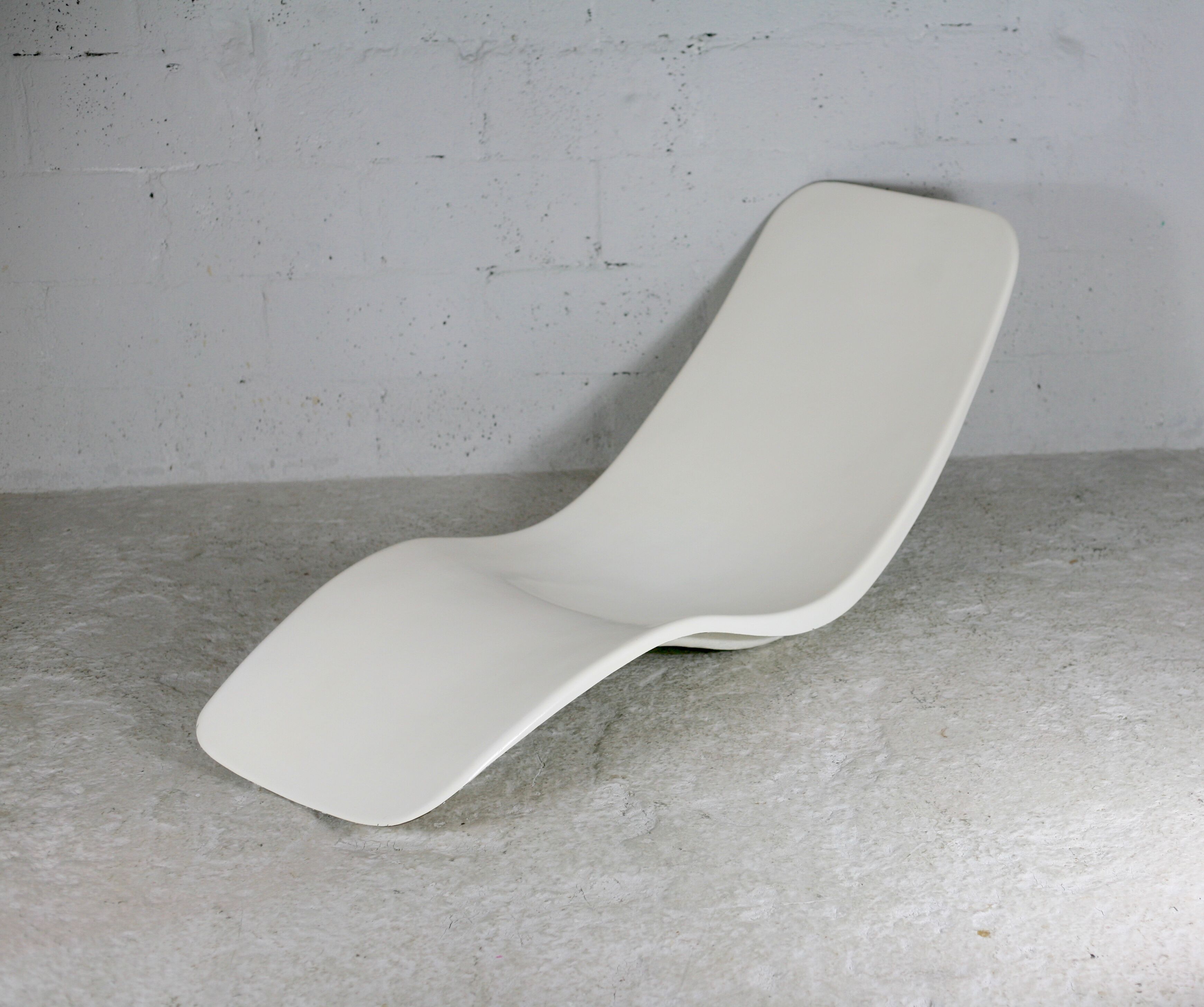 Fiberglass chaise longue , Charles Zublena, circa 1965