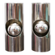 Pair of "Tube" wall lights in chrome, Space Age, 1970s