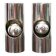 Pair of "Tube" wall lights in chrome, Space Age, 1970s
