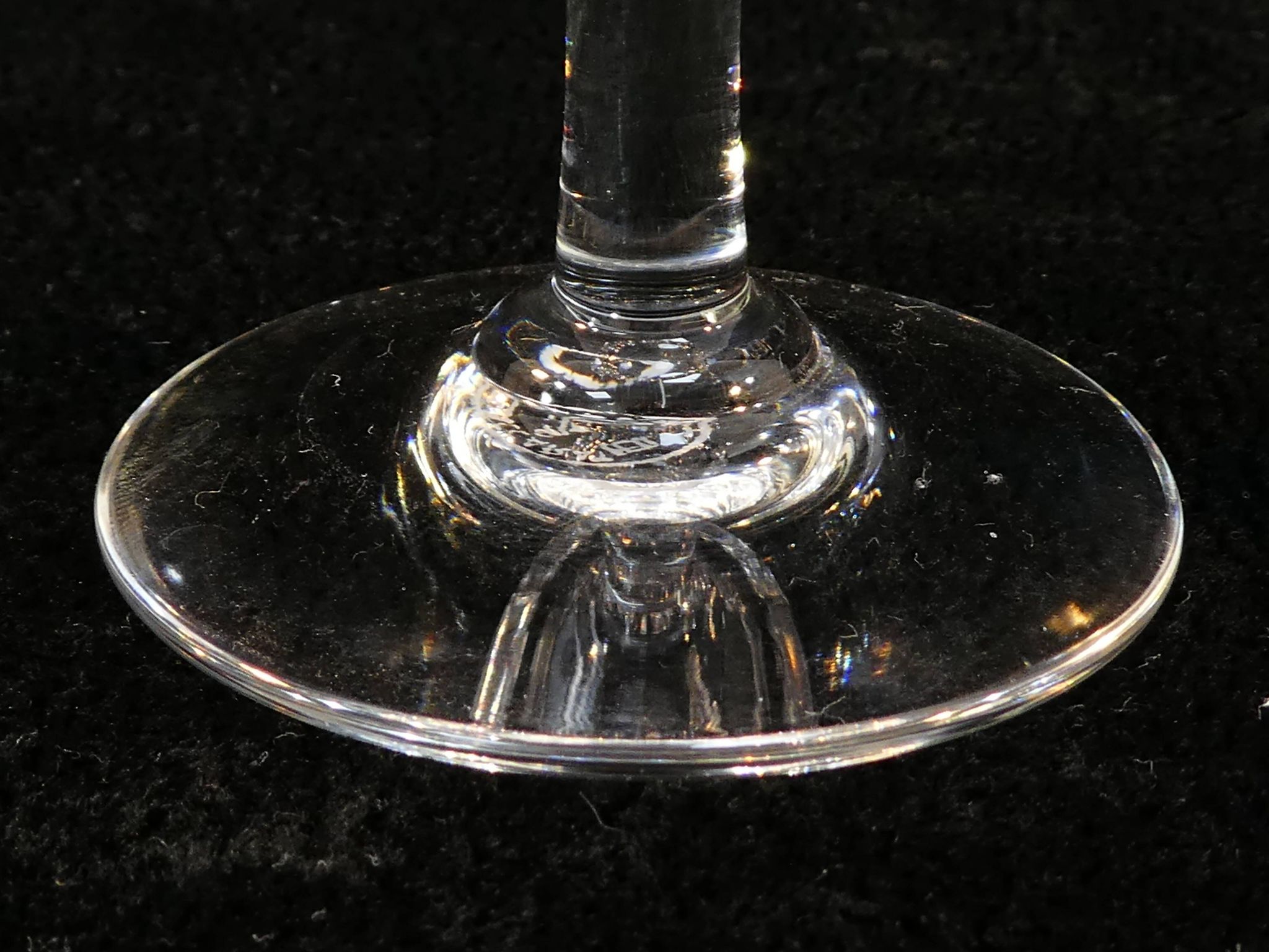 10 white wine glasses in baccarat crystal model cote d'azur
