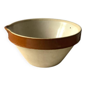 🍂 Small terracotta bowl with brown glazed neck 🍂