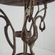 Table d’appoint en fer industriel antique