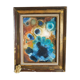 Old painting oil on wood and framing