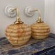 Pair of Art Deco globe wall lights