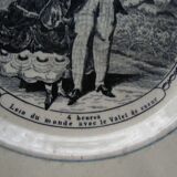 Old dessert plate "Les petites dames"