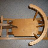 Vintage wooden rocking horse