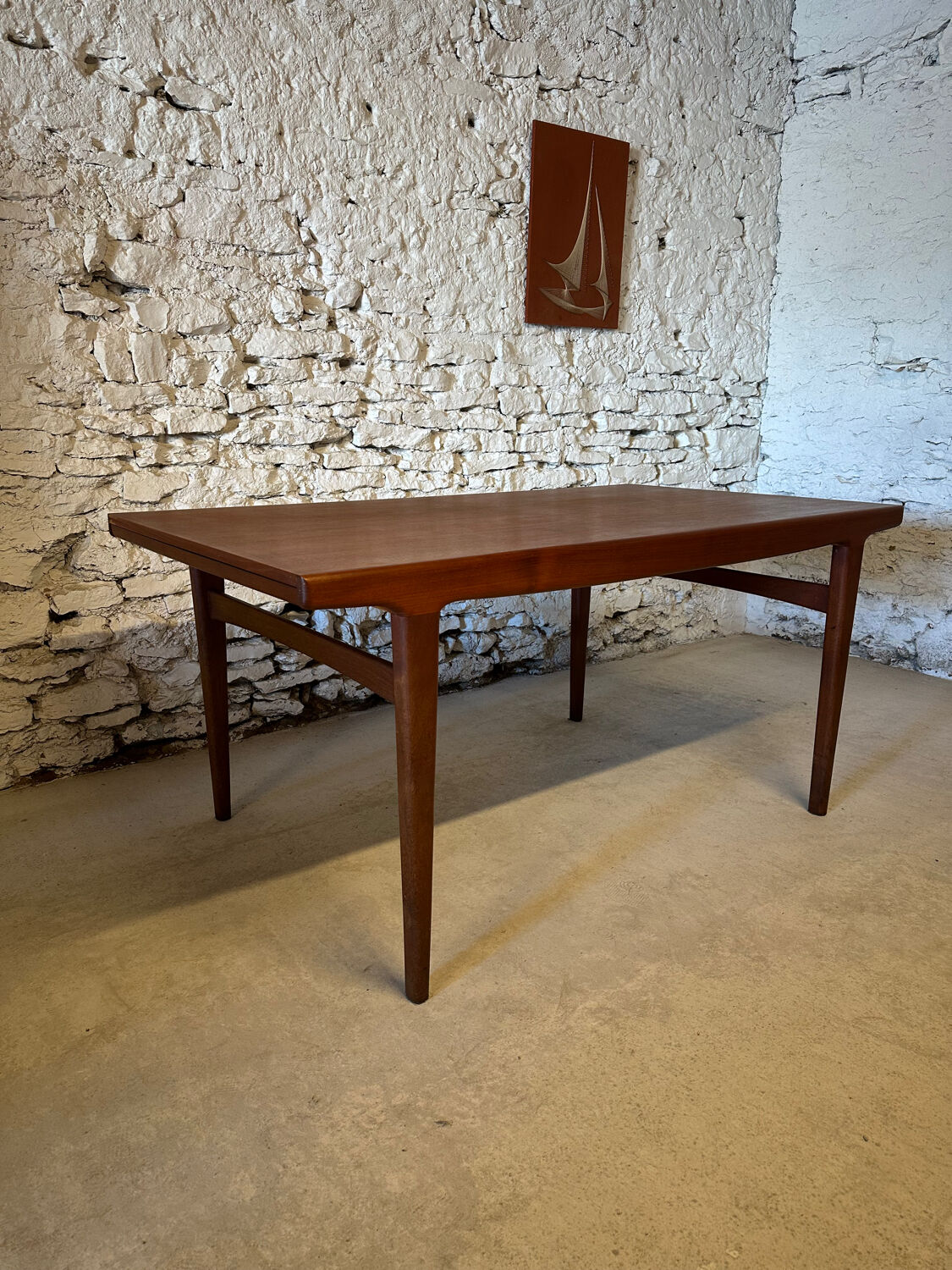 Scandinavian extendable dining table - Vintage