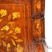 Small Dutch display cabinet in floral marquetry.