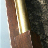 Vintage 50s mahogany and ice cream platter