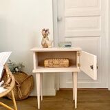 Bedside table with spindle legs
