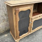 Low sideboard, bar, storage unit, wood, compass legs,
