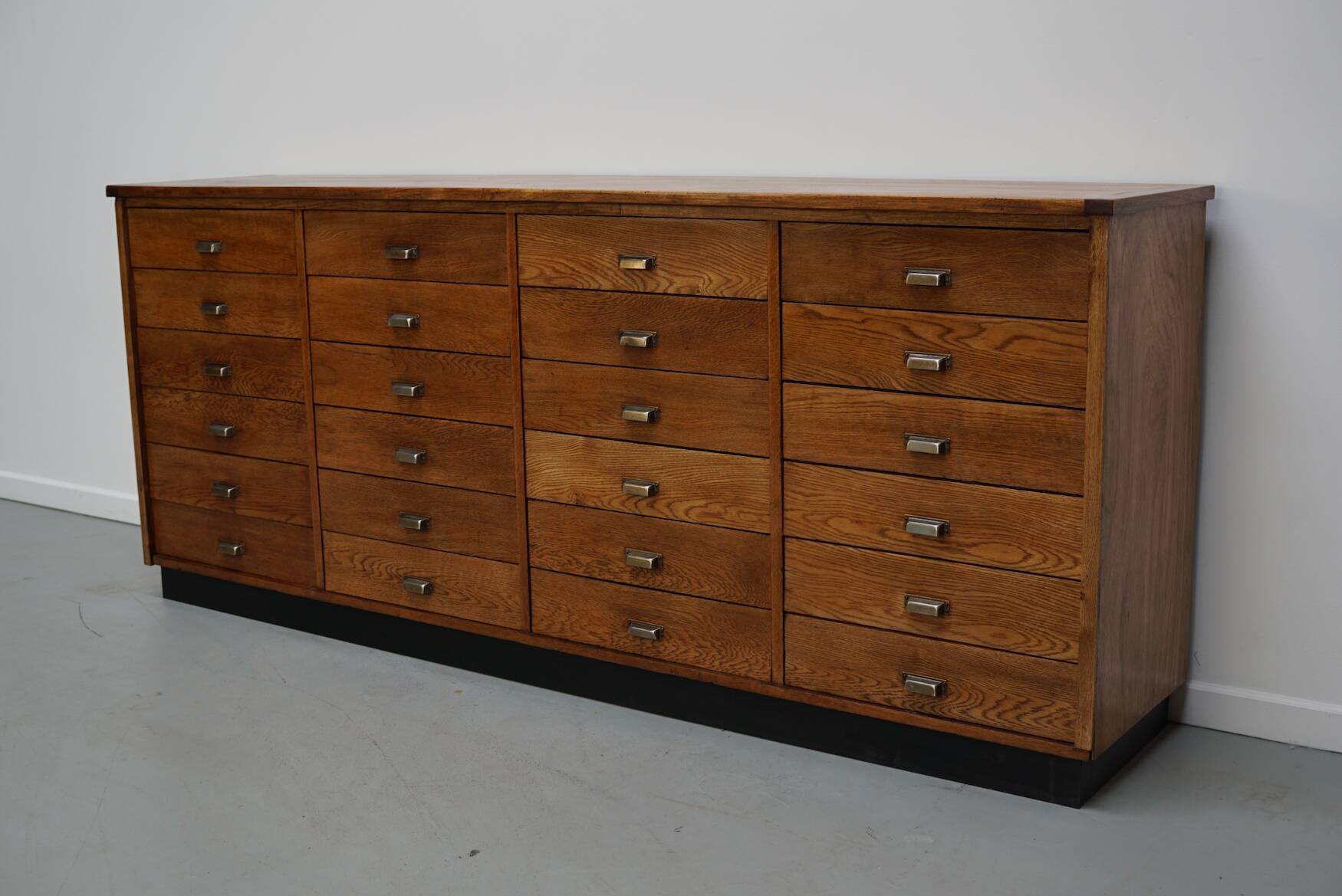Dutch Oak Apothecary / Filing Cabinet or Sideboard, 1950s