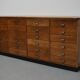 Dutch Oak Apothecary / Filing Cabinet or Sideboard, 1950s