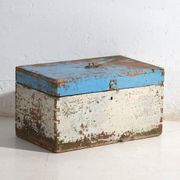 Small antique painted pine chest – Poland, around 1930
