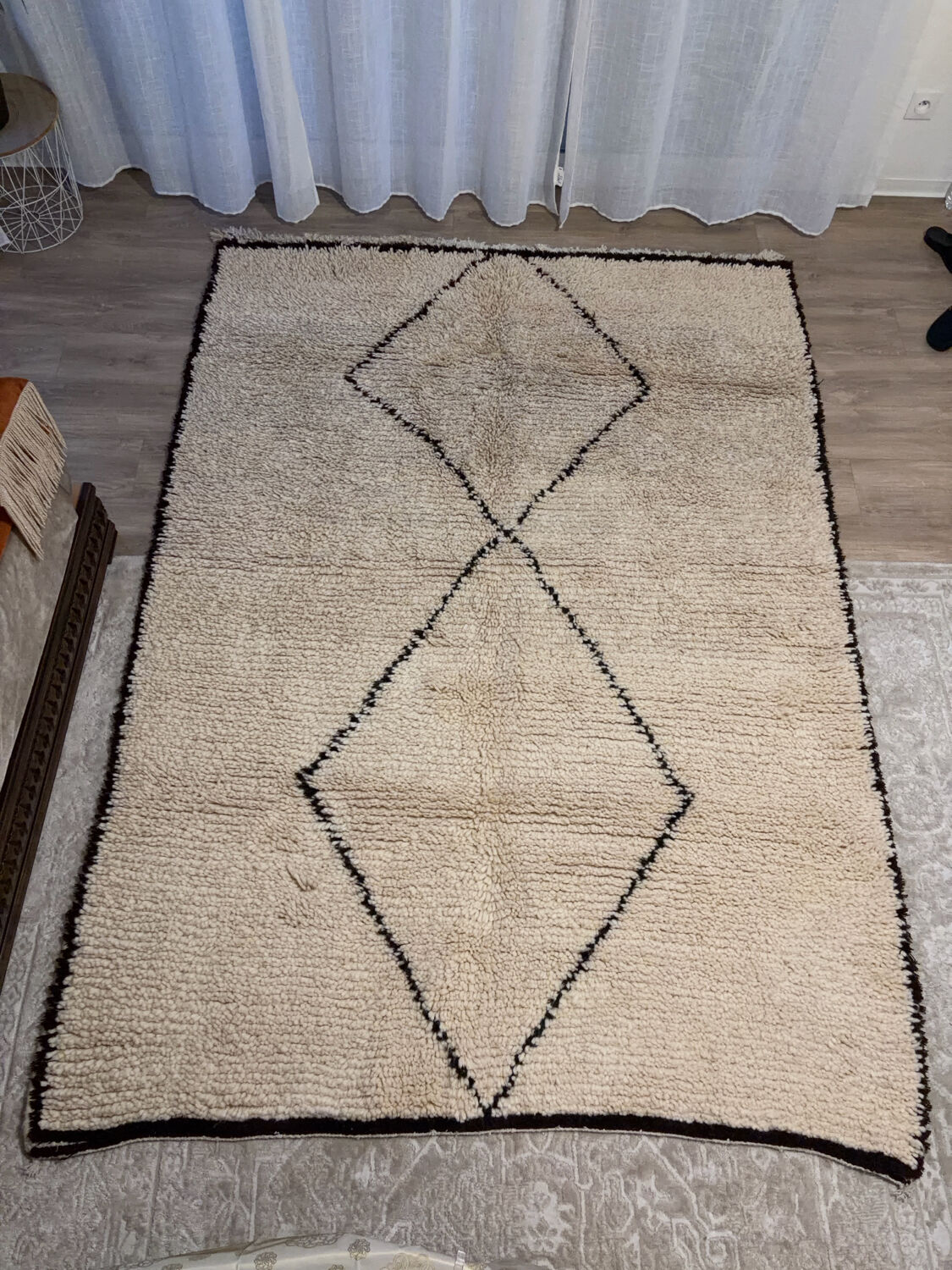 Authentic Beni Ouarain rug – thick wool, long pile