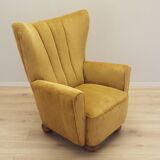 Mustard armchair, Scandinavian design, production: Denmark