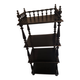 4-shelf turned wood shelf