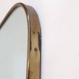Large Italian mirror from the 50s, 71x57 cm.