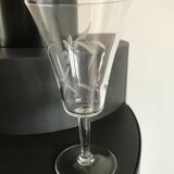 Set of 7 glasses of wine / crystal water 60s