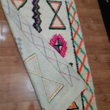 Moroccan Berber carpet beni ouarain with colorful patterns