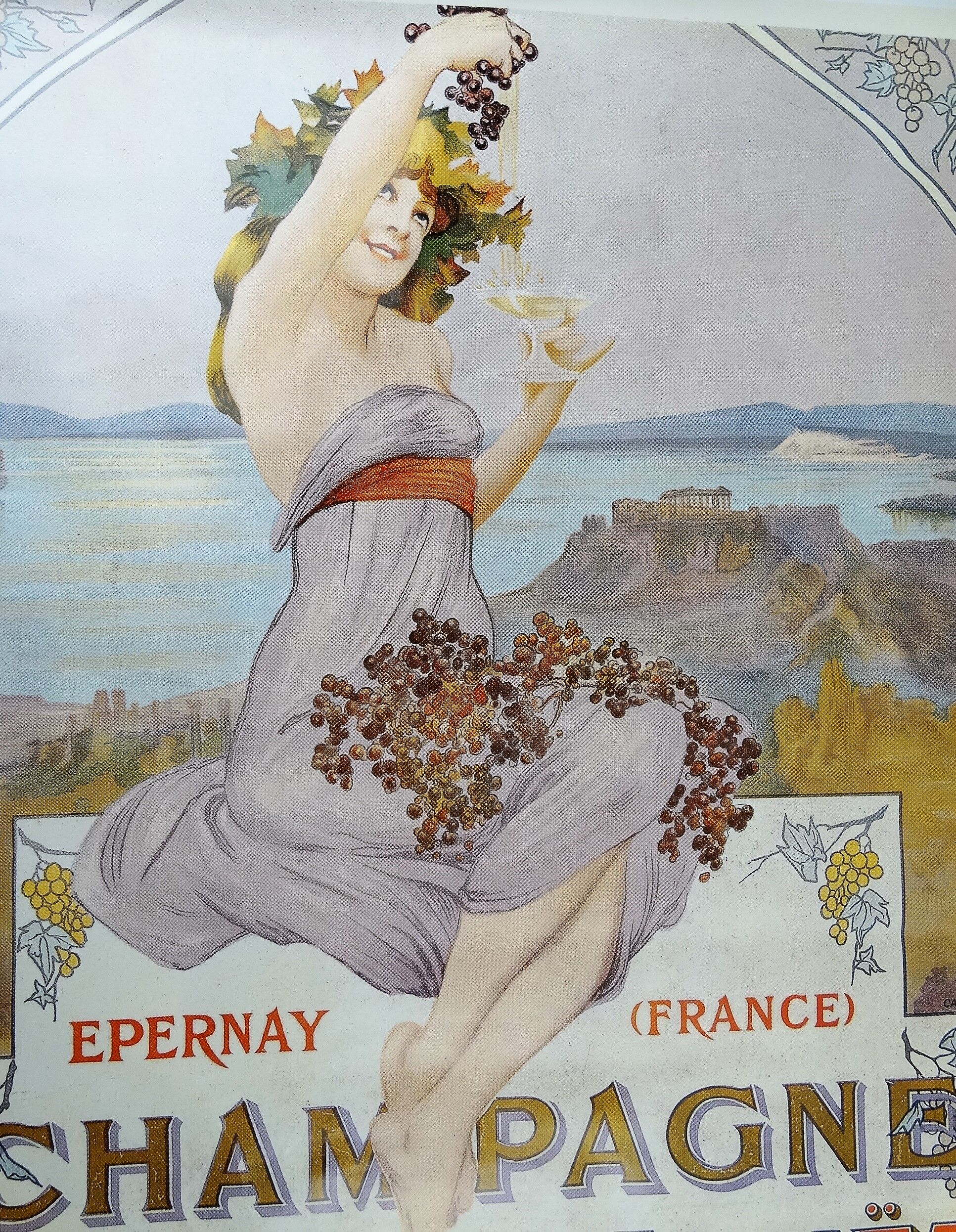 Affiche "champagne perrier jouet epernay"